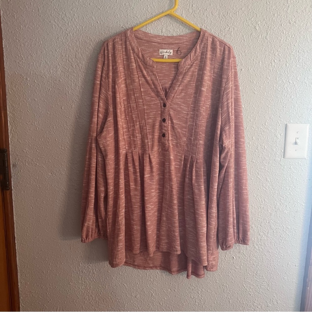 Wonderly  Button-Up Blouse